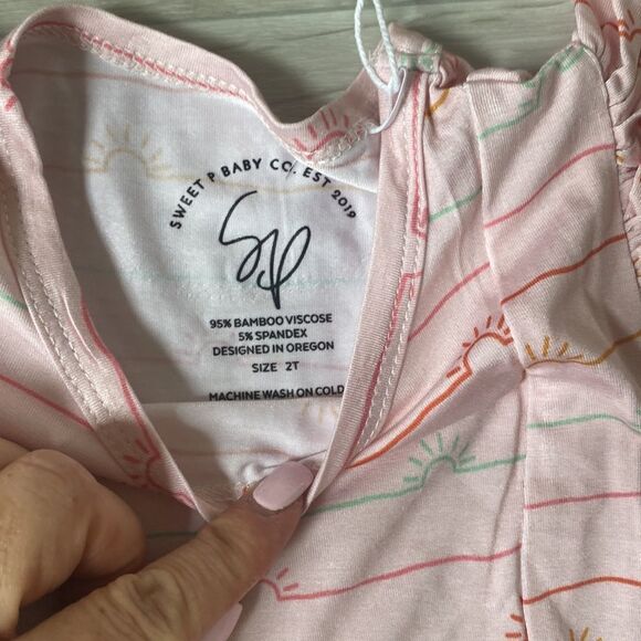 Sweet‎ P Baby Co Pink Sunset Girls Twirl Dress  2T NWT - Picture 3 of 5